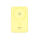 Baseus MagPro Magnetic Bracket Wireless Fast-Charging Power Bank 5000mAh 20W Lemon Yellow (with Simply Series Charging Cable Type-C to Type-C (20V/3A) 30cm White)