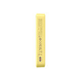 Baseus MagPro Magnetic Bracket Wireless Fast-Charging Power Bank 5000mAh 20W Lemon Yellow (with Simply Series Charging Cable Type-C to Type-C (20V/3A) 30cm White)