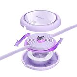 Baseus Free2 Draw Mini Makaralı Type-C to Type-C 100W Kablo 1 Metre - Mor