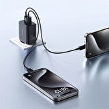 Baseus Cube Type-C + USB Girişli U+C 20W Hızlı Şarj Cihazı iPhone 15 14 13 12 11 Uyumlu Samsung ve Android Uyumlu Beyaz