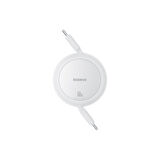Baseus FREE2PULL Mini Charging Cable Usb-C To Usb-C 60W 1m Beyaz