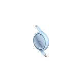 Baseus Free2Pull Mini Geri Çekilebilir Şarj Kablosu Type-C to Type-C 100W 2m. - Mavi