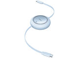 BASEUS Free2 Pull Mini Kablolu USB-C 100W Şarj Kablosu Mavi