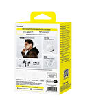 Baseus Bass BP1 Pro 50 dB Gürültü Engellemeli Kablosuz Kulaklık, 6 Mikrofonlu AI Net Arama, IP55, 55 Saat Oynatma Süresi, Bluetooth 6.0, Beyaz