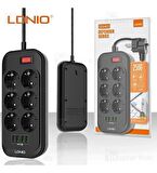 LDNIO SE6403 4 Port Usb Girişli 6'lı Akım Korumalı Priz
