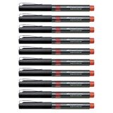 Faber-Castell İğne Uçlu Roller Kalem 0.5 mm Kırmızı 10 Adet