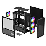 DeepCool CH560-DIGITAL-PF70 700W 80+ USB 3.0 E-ATX Mid Tower Gaming (Oyuncu) Kasa