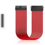 DEEPCOOL EC300-24P-RD 18AWG fiber 300mm Standart ATX PS2 güç kaynağı uzatma kablosu yüksek kaliteli 