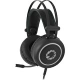 GAMEMAX HG3500 PRO GAMING KULAKLIK 7.1 VIRTUAL SURROUND / RGB LED / SİYAH / DERİ KAPLAMA