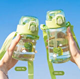 Bee Diller Tritan Pipetli Su Matarası 550Ml Yeşil