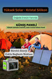 128.000 mAh 600 Watt Güç İstasyonu ve 100 Watt 18 Volt 5.5 Amper Güneş Paneli Tam Uyumlu İkili Set