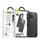 Blueo iPhone 16 Pro Max Uyumlu Bi-Texture Magnetic 600D Air Aramid Fiber Magsafe Telefon Kılıfı
