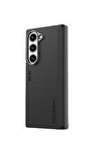 Blueo Samsung Fold 6 Uyumlu Air Aramid Fiber Folding No Magnetic Siyah Telefon Kılıfı