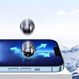 Iphone 12 Pro Max Uyumlu Tam Kaplayan Corning Gorilla Anti-Static Cam Ekran Koruyucu Darbe Emici
