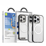 Blueo Ape Legend Serisi iPhone 16 Pro Uyumlu Gri Anti-Drop Magsafe Telefon Kılıfı