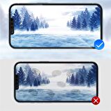 Iphone 14 Plus/13 Pro Max Uyumlu Tam Kaplayan Corning Gorilla Anti-Static Cam Ekran Koruyucu