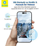 Anti-Peep Anti-Glare iPhone 16 Pro Max Uyumlu Hayalet Net Görüş Hızlı Tepkime Mat Cam Ekran Koruyucu