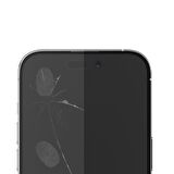 Iphone 14 Pro Max Uyumlu Tam Kaplayan 2.5D Anti-Static Cam Ekran Koruyucu Darbe Emici Temperli
