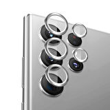 Blueo Sam S23 Ultra Gümüş Kamera Lens Koruyucu