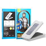 Blueo iPhone 16 & iPhone 15 Uyumlu Hayalet Anti-Peep Privacy Glass Aplikatörlü Cam Ekran Koruyucu