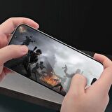  Iphone 15 Pro Uyumlu Tam Kaplayan HD Anti-static Darbe Emici Temperli Cam Ekran Koruyucu