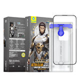 Blueo iPhone 15 Pro 3D Curved Anti-Reflective HD Aplikatörlü Cam Ekran Koruyucu