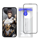 Blueo iPhone 15 Pro 3D Curved Anti-Reflective HD Aplikatörlü Cam Ekran Koruyucu