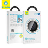 Blueo iPhone 15 Pro Max ve 15 Pro Uyumlu Natural Titanyum Anti-Reflective PVD Lens Koruyucu