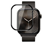 Blueo Apple Watch 46mm Shock-Resistant Uygulama Aparatlı Akıllı Saat Ekran Koruyucu
