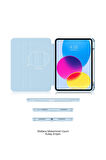 iPad 11. Nesil A16 2025 Uyumlu 360° Dönebilen Yatay Dikey Standlı Fuchsia Pino Tablet Kılıfı