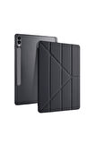 Galaxy Tab S10 Ultra Uyumlu 14,6 inç Kılıf Fuchsia Akıllı Kalem Bölmeli Standlı Tri Folding Smart Kılıf