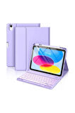 iPad 10. 11. Nesil Uyumlu Model A3354, A3355, A3356 A2696, A2757, A2777, A3162 Klavyeli Tablet Kılıfı