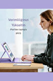 iPad 10. 11. Nesil Uyumlu Model A3354, A3355, A3356 A2696, A2757, A2777, A3162 Klavyeli Tablet Kılıfı