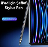 Dux Ducis SP-04 Manyetik Şarjlı Stylus Pen iPad Tablet Dokunmatik Kalem Transparent