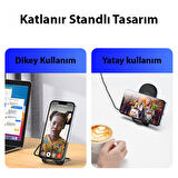 Duzzona W2 Katlanır Standlı 15W Hızlı Şarj Wireless Kablosuz Şarj Cihazı