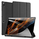 Dux Ducis Samsung Galaxy Tab A8 2021 10.5 (X200-X205) Kılıf Kalem Bölmeli Standlı Domo Series