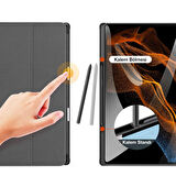 Dux Ducis Samsung Galaxy Tab A8 2021 10.5 (X200-X205) Kılıf Kalem Bölmeli Standlı Domo Series