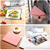 Dux Ducis Samsung Galaxy Tab A8 2021 10.5 (X200-X205) Kılıf Kalem Bölmeli Standlı Domo Series