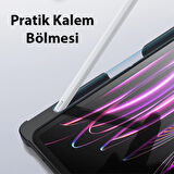 Dux Ducis iPad Pro 12.9 2022-2021-2020 SK Series Kablosuz Bluetooth Klavye Touchpad Kılıf