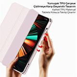 Dux Ducis iPad Pro 11 (2018,2020,2021) Kılıf Kalem Bölmeli Toby Series PEMBE
