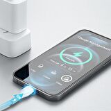 DUX DUCİS İPhone 20W Hızlı Şarj İPhone 12,11 Şarj Kablosu 1metre BEYAZ