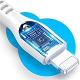 DUX DUCİS İPhone 20W Hızlı Şarj İPhone 12,11 Şarj Kablosu 1metre BEYAZ