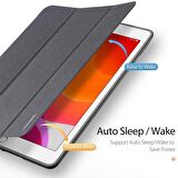 DUX DUCİS iPad 7th Gen 10.2 2019 Kılıf Kalem Yerli Soft Tpu Mıknatıslı Domo Kılıf SİYAH