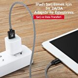 Dux Ducis K-One Cable İPhone Usb Şarj Kablosu 1 METRE SİYAH