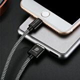 Dux Ducis K-One Cable İPhone Usb Şarj Kablosu 1 METRE SİYAH