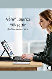 iPad 10. 11. Nesil Uyumlu Model A3354, A3355, A3356 A2696, A2757, A2777, A3162 Klavyeli Tablet Kılıfı