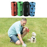 İpek Yıldızı® 4lü Evcil Hayvanlar Için Pati Desenli Kedi Köpek Kaka Poşeti Torbası