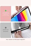 iPad 10. 11. Nesil Uyumlu Model A3354, A3355, A3356 A2696, A2757, A2777, A3162 Klavyeli Tablet Kılıfı