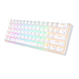 Royal Kludge RK61 Beyaz 60% Kablosuz US Gaming Klavye
