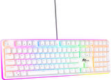 Royal Kludge RK918 Red Switch Beyaz PBT RGB Kablolu US Gaming Mekanik Klavye